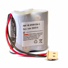 Batteri GP2CR123A-C för larm 6 volt 1400 mAh